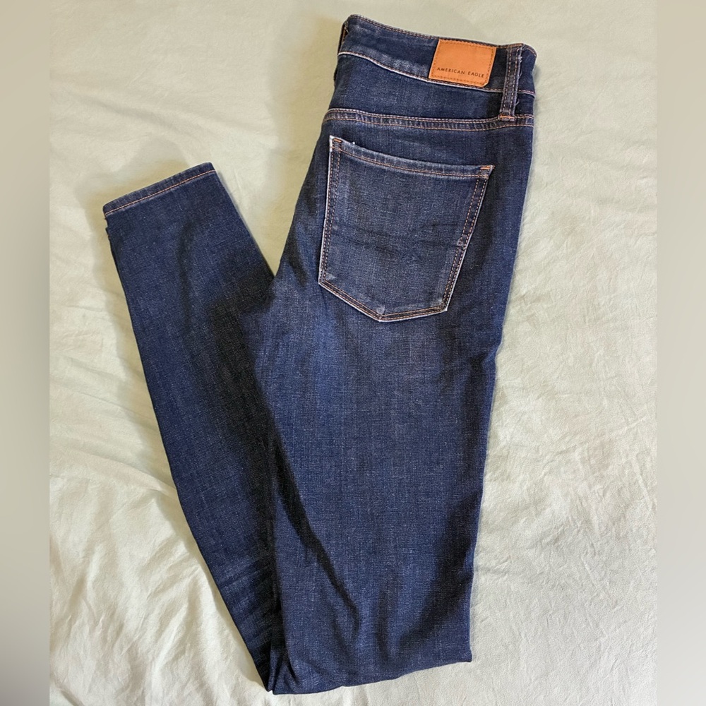 American Eagle Outfitters Dark Blue Skinny Jeans